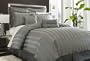 Biltmore Gun Metal Cal King Dust Ruffle