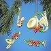 4 Assorted Musical Instrument Christmas Ornaments