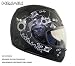 Advance HAWK Guns and Bullets Black Matte Full Face Motorcycle Helmet