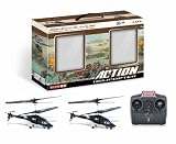 RC Helicopter Twin Fighter Pack UKayed Combat Action Fighter helicopters with infrared Shooting