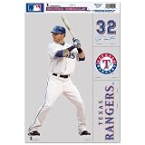 TEXAS RANGERS JOSH HAMILTON REMOVABLE CAR TRUCK WINDOW WALL DECAL SET (4)