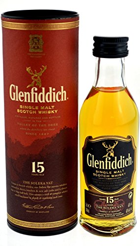 Glenfiddich solera reserve 15 years Old - single malt scotch whisky miniature 50ml (5010327326115)