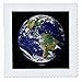 3dRose qs_76840_4 Solar System-Western Hemisphere of The Earth-Quilt Square, 12 by 12-Inch