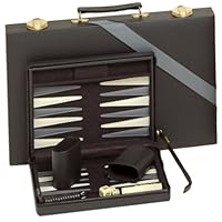 Wood Expressions 15 Black/Grey Backgammon