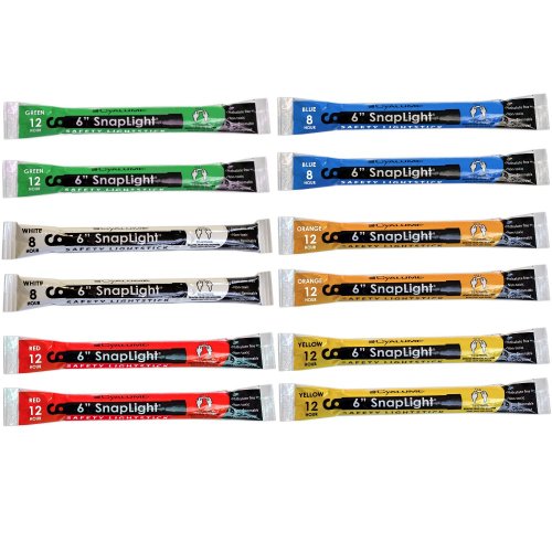 Cyalume snaplight 6" industrial grade light sticks, glow sti…