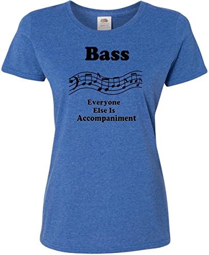 Inktastic Funny Bass Singer Women's T-Shirt XX-Large Retro Heather Royal