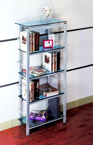 Bücherregal - Büroregal mit Glasböden MB-5020