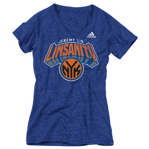 NBA Women's New York Knicks Jeremy Lin #17 Linsanity Tee (Royal, Large)
