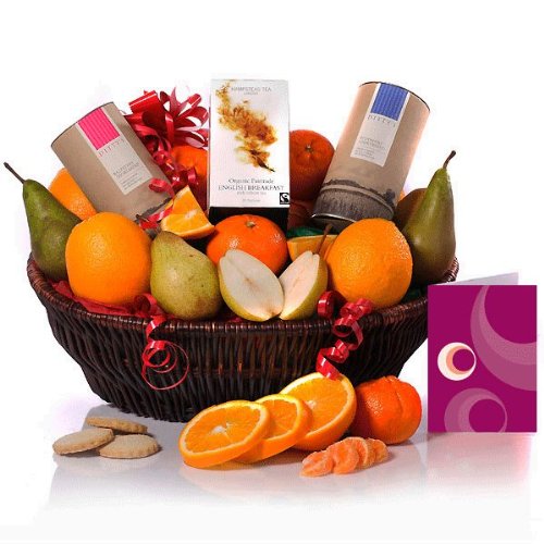 Biscuits and Tea Basket: with FREE gift card
