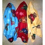 Teddy Bears Fleece Baby Receiving Blanket by The Better Choice