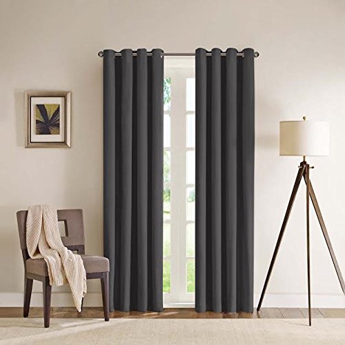 HLC.ME Bellevue Thermal Solid Blackout Grommet Window Curtain Panel