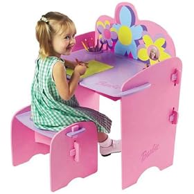 Barbie Floral Desk & Stool