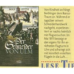 Der Schneider von Ulm. Historischer Roman um den Mann, der vom Fliegen tr�umte