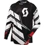 Scott 450 Commit Men's Motocross/Off-Road/Dirt Bike Motorcycle Jersey - Black/White / X-Large