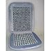 Velour/Wood Bead Cushion - Gray
