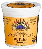 Prosperity Organic Foods Organic Coconut Flax Butter, Orange, 12-Ounce Tub (Pack of 3)