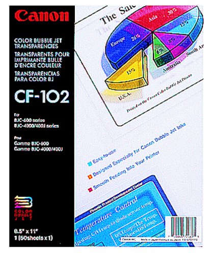 Canon Office Products Transparency Cf-102 50 Sheets For Bjc-600/600E/610