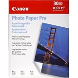 Canon Borderless Photo Paper Pro 8.5x11, 30 Sheets (1029A028) ~ Canon