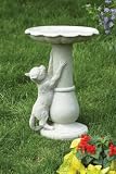 20 Stretching Cat Sculpture Country-Style Birdbath