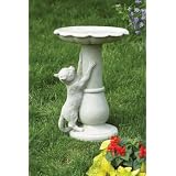20 Stretching Cat Sculpture Country-Style Birdbath