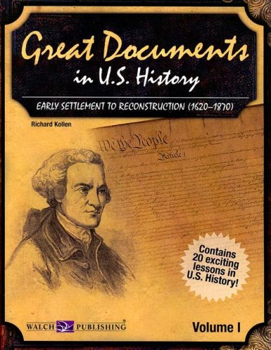 Great Documents in U.s. History: Early Settlement to Reconstruction (1620-1870) under Reconstruction in The Books Store