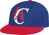 adidas Los Angeles Clippers Royal Blue-Red 210 Flat Bill Fitted Hat (Small/Medium)