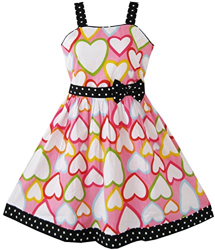2015 Baby Girls Flower Sleeveless Braces Skirt Sundress Kids One-piece Summer Dress