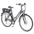 Alu-REX Damen Trekking Elektrofahrrad 36 Volt, 21 Gang Kettenschaltung, dunkelgrau, Rahmengr��e: 50 cm, Reifengr��e: 28 Zoll (71,1 cm)