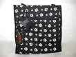 Black Paw Print 12" Square Tote