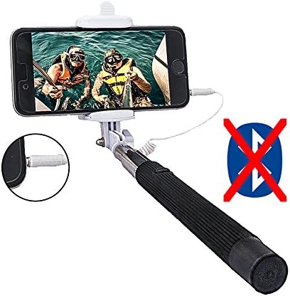 Selfie Stick,Worry Free Goodie,Extendable Cable Control,No Battery No Bluetooth No Remote No Charging,iPhone 6,6s,5,iPhone 6 plus,Samsung S5,Galaxy S4,S5,S6,Note 4,Note 5,6,S6 Edge
