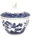 Churchill China Royal Wessex Blue Willow Covered Sugar and Creamer Set