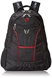 SwissGear SA1775 Black with Red Accents Laptop Computer Backpack - Fits Most 15 Inch Laptops and Tab