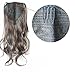 LOLI(TM)Long Wavy Curly Ponytail Pony Wig Hair Piece Extensions Dark Brown