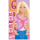 Review Heroes for Kids  / Barbie Birthday Card Age 6 Size 125 x 234mm