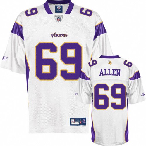 Jared Allen White Reebok NFL Premier Minnesota Vikings Jersey - Large