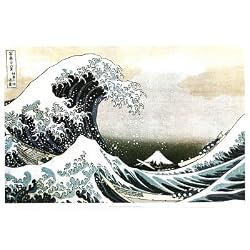 The Great Wave at Kanagawa , c.1829 Poster Print by Katsushika Hokusai, 36x24