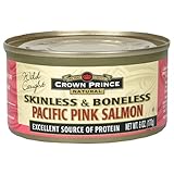 Crown Prince Natural Skinless/Boneless Pacific Pink Salmon, 6-Ounce Cans (Pack of 12)