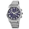 Breda Men's 8112_blue "Noah" Modern Silver & Blue Metal Watch