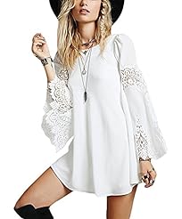 Summer Colorblocking Lace Chiffon/Polyester Sleeveless Spaghetti Strap  Dress