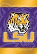 Louisiana State University Fighting Tigers Silk Reflections Flag - Garden Size Louisiana State University Fighting Tigers Silk Reflections Flag - Garden Size