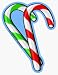 Candy Canes Car Magnet