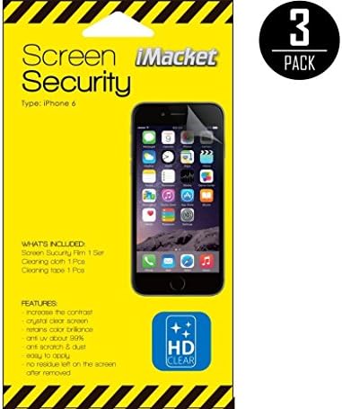 iPhone 6 6S Screen Protector, iMacket - Crystal Clear Screen Protector for iPhone 6S 6 4.7" (3-Pack)