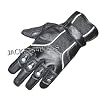 NEW BIKER LEATHER MESH MOTORCYCLE BIKE GLOVES BLACK M