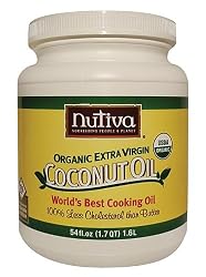 Nutiva Organic Extra Virgin Coconut Oil, 54-Ounce Jar