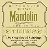 D'Addario J80 Phosphor Bronze Octave Mandolin Strings, Medium, 12-46