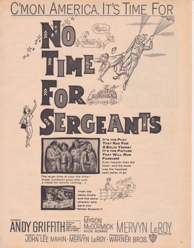 No Time for Sergeants Ad 1958 - Andy Griffith - Original Magazine Advertisement Page - Full-page Clipping