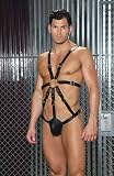 Elegant Moments Leather harness w/ attached pouch L9132