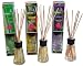 Greenair Earth Friendly Aromatherapy Reed Diffusers, 2.7-Ounce Containers, Set Of 3 Assorted Scents (Honeysuckle, Lavender And Lemongrass)