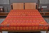 Rajasthani Thread Embroidered Traditional Camel Figured Cotton Bedspread Be ....