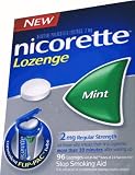 New Nicorette Nicotine Lozenges 2mg MINT flavor BONUS Pak 96 ea (33% more than 72) commit to quit 72 + 24 bonus = 96 Lozenges